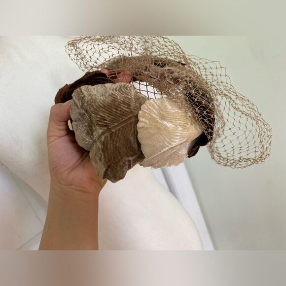 1950s Velvet Leafs Design Hat - Picture 3 of 8